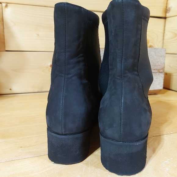MARC CAIN newbuck suede black leather booties Size 37 - Picture 7 of 12